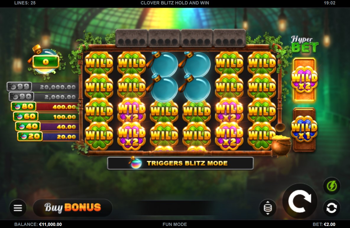 Clover Blitz Hold and Win Slot Game